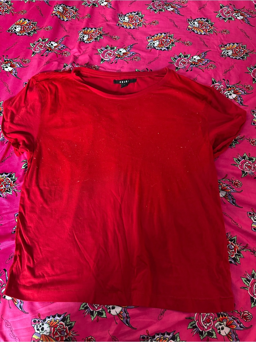 Ksubi Red Short-Sleeve Tee